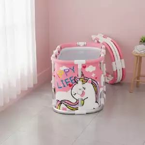 와이드형 간편 접이식 이동식 욕조 1인용 가정용 반신욕조 통