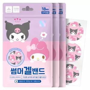 산리오 마이멜로디 썸머겔밴드 여름 하이드로겔 밴드 모기 벌레 물렸을때 6개 (25 약국용)