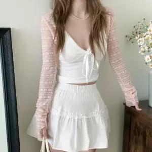 여자 시스루 레이어드 얇은 썸머 볼레로 가디건