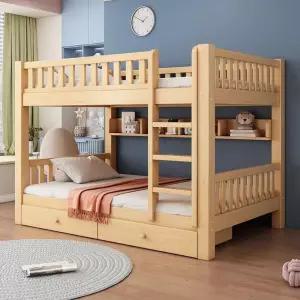 이층 침대 원목 사다리 학생 기숙사 복층 가드 프레임