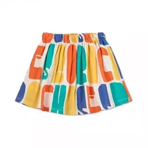 [보보쇼즈]키즈 로고 블럭 컬러 올오버 스커트 오프화이트 B126AC146 199