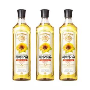 사조해표 해바라기유 900mL x 3병