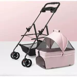 개모차 더블 카트 유모차 산책 2단 강아지 애견