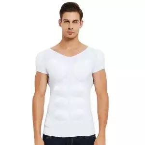 [하프클럽/]남성 근육티 뽕나시 머슬티셔츠 가슴 볼륨 티셔츠