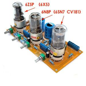 6SN7 6N8P 튜브 톤 사전 단계 튜닝 보드, 담낭 사전 단계, 6Z5 담낭 정류기 주파수 응답: 20HZ-28kHz, 게인