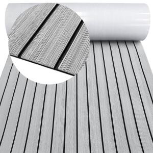 2400MM 자가 접착 폼 티크 데킹 EVA 마린 바닥재 인조 보트 시트 액세서리 그레이 브라운 호환 2400x450mm