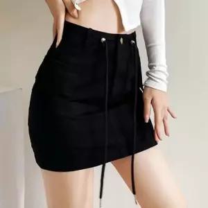 [하프클럽/]여성 카고스커트 허리끈 건빵치마 미니 레트로 스커트