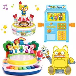 [주영]뽀로로 빙글빙글춤추는노래방 멜로디 생일케이크 코인노래방 아기장난감