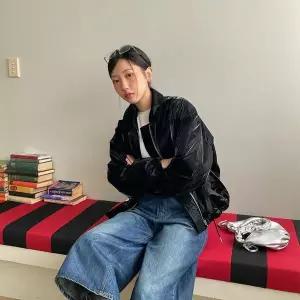 [하프클럽/옷자락]여자 유니크 밑단 스트링 아방 코팅 점퍼