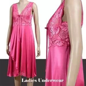 [하프클럽/]나 8033 플라워 패턴 레이스 랩스타일 홈드레스 슬립