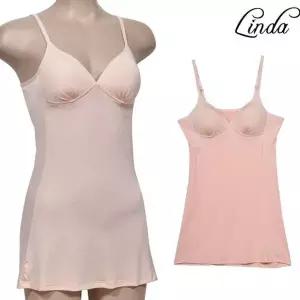 [하프클럽/]다 여성스러운 디자인의 끈조절 인견 슬립 몰드 런닝