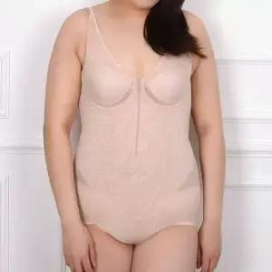 [하프클럽/]앞지퍼 체형보정 몰드 와이어 빅사이즈 B컵 올인원