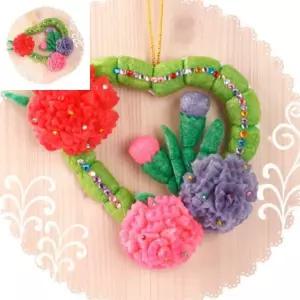 플레이콘 카네이션리스 5인용 어린이집만들기키트 유아미술놀이 카네이션만들기 어버이날