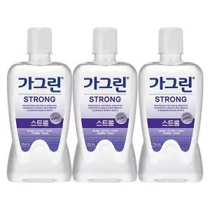 가그린 스트롱 구강청결제 750ml 3개 필수템