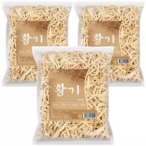 말린 황기 절편 500g 3개 