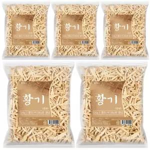 말린 황기 절편 500g 5개 