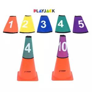삼각콘 넘버링용 번호매기기 콘커버 1~10세트 축구대 스포츠맨쉽 선물 놀이