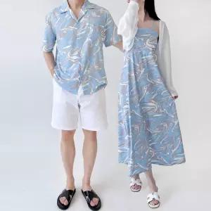 GSS SH221DR221 남자 여자 롱 비치 원피스 원피스 나시상하복 비치바지 해변룩