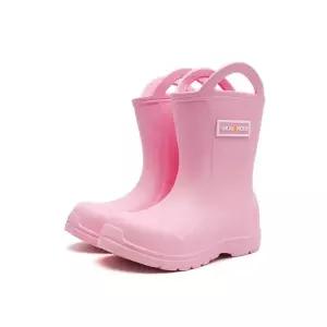 [보리보리/프리프리스 슈즈]슈라모드 플레인 레인부츠 핑크