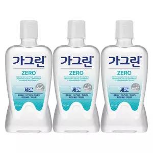 가그린 구강청결제 제로 820ml 3개 구강관리