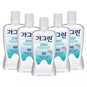가그린 제로 820ml 5개 데일리케어