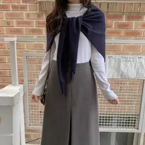 여자 심플 빅 니트 머플러 숄