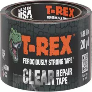 TRex 강력한 클리어 수리 테이프 손으로 쉽게 찢어짐 1.88인치 x 20야드 크리스탈 모든 날씨 및 자외선