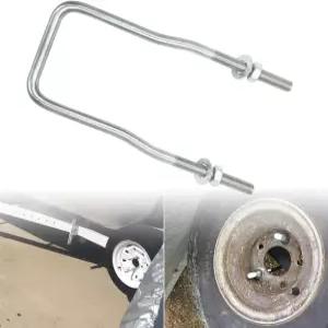 가프 트레일러 스페어 타이어 마운트 브래킷 U-볼트 캐리어 홀더 사이드 4 또는 5 러그에 적합