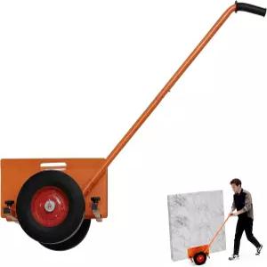 블리스가든 10인치 패널 돌리 견고한 고무 휠이 있는 핸들 헤비 듀티 드라이월 카트 - 시트록 합판 및