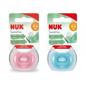 누크 신생아 쪽쪽이 노리개 젖꼭지 1단계 핑크 블루 BNS