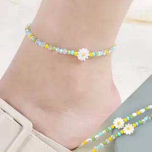 A563 꽃님 플라워 써지컬 스틸 천연 담수 진주 보석 크리스탈 체인 발찌 자개 원석 비즈 볼 주얼리 무알러지 여자 여성 패션 고양이 강아지 목걸이 발찌 선물 사이즈주문제작가능