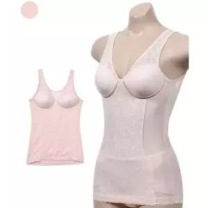 [하프클럽/]여성스럽고 편안한 메쉬 몰드 노와이어 치마 올인원