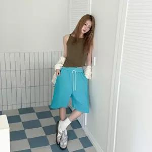 [신상오픈런]|KMP96E6|여성 여름 시원한 면혼합 와이드핏 숏팬츠