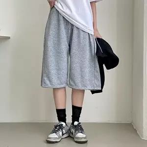 [신상오픈런]|CSP9674|여성 와이드 버뮤다 트레이닝 반바지 5부 옆주름