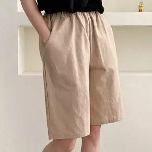 [유야]여성 린넨 5부 반바지 SPN0431 여름