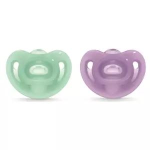 누크 신생아 쪽쪽이 노리개젖꼭지 그린 퍼플 세트 BNS