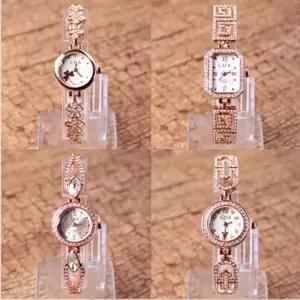 남녀 학생 선물 큐빅 러블리 팔찌 겸용 손목시계 GWM 전자손목시계