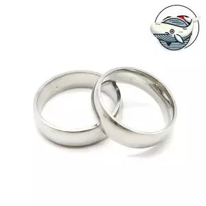 모던 심플 써지컬스틸 티타늄 반지 남녀 커플링
