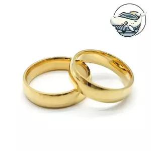 세련된 골드 써지컬스틸 티타늄반지 커플링