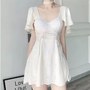 [하프클럽/]펀칭 여성 원피스수영복 플레어 치마 바지 수영복