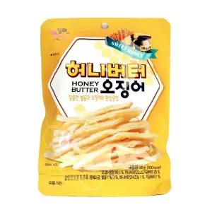 정화식품 허니버터 오징어 30g x 7개_