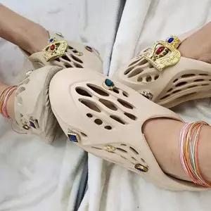 왁스 서핑 보헤미안 매듭 끈 발찌 실발찌