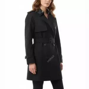 MUST IT_ Long Detachable Collar Gabardine Trench Coat 8096563) 롱 디테쳐블 칼라 개버딘 트렌치 코트)