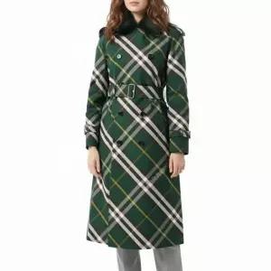 MUST IT_ Long Checkered Gabbardine Trench Coat 8082165) 롱 체크 개버딘 트렌치코트)