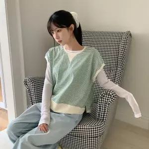 여자 빅사이즈 단가라 줄무늬 면원단 코디 베스트