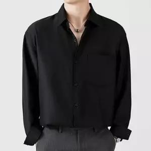 [골드스마일]체크셔츠 단가라 정장셔츠 오버핏 반팔 캐쥬얼 루즈