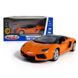 오렌지 스포츠카 다이캐스트 미니카 금속 기계모형 풀백 목업 어린이 선물 자동차모형 장난감