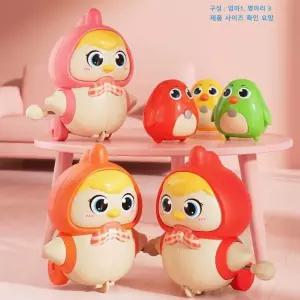 귀여운 병아리 태엽 장난감 동물 가족 피규어 어린이 선물 색상랜덤 엄마1 병아리3 세트
