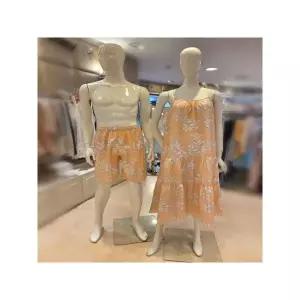 [하프클럽/바바라 언더웨어]  AMP4627PAGW4627L 커플 피치플라워4627원피스세트