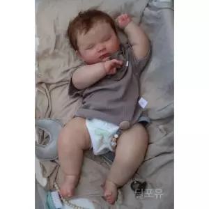 리본돌 인형 실리콘 리얼 베이비돌 60cm 애착 선물 촬영용 리얼한 베이비 전신 모델 실습